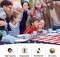 4th of July Table Cloths – 2 Pack Premium Heavy-Duty Disposable Plastic Table Covers, American Flag Design, 54" x 108" Rectangle